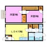 シャルマンコーポ 2LDKの間取り