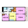 コーポあすなろ 3DKの間取り