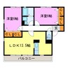 ドリームスクエア 2LDKの間取り