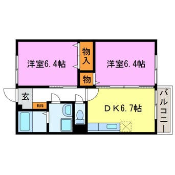間取図 メゾンクレセラⅡ