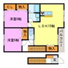 リトルアグリン 2LDKの間取り