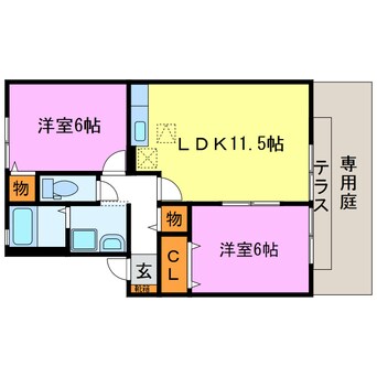 間取図 クラジールヤマザキ