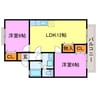 ジュネスヤマザキ 2LDKの間取り