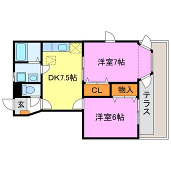 間取図 メゾングリシーヌ