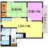 ルミエール 2LDKの間取り