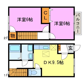 間取図 ル・プランタン深川