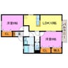 ブリーズ 2LDKの間取り