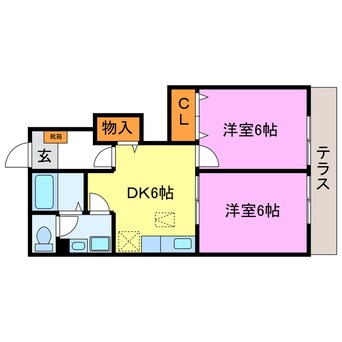 間取図 フロントパークこうかⅡ