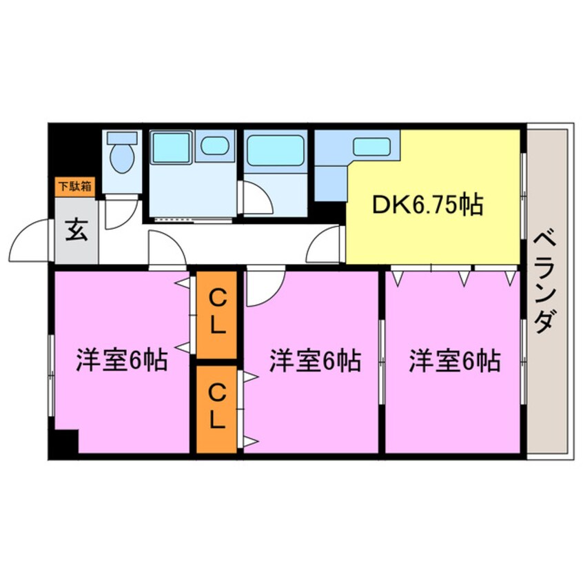 間取図 ヴィラ梅ノ井