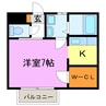 FLAT☆21 1Kの間取り
