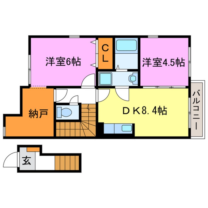 間取図 カーサ西の宮