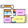 メゾンアルブル 2LDKの間取り