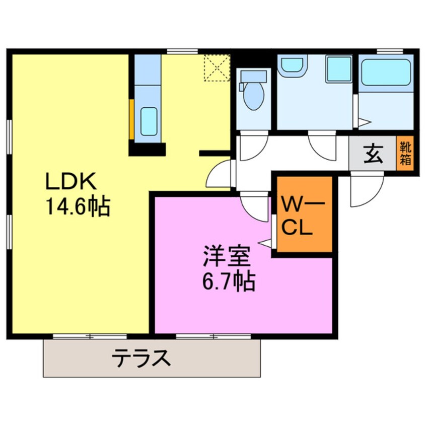 間取図 夢咲きの里A棟