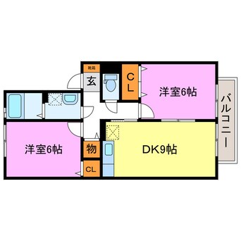 間取図 クローバーⅡ