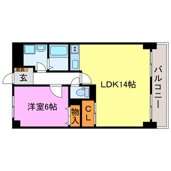 間取図 シャンセ虫生野