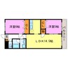 Sereno21 2LDKの間取り