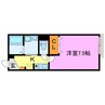 ハイツ晴斗Ⅷ 1Kの間取り
