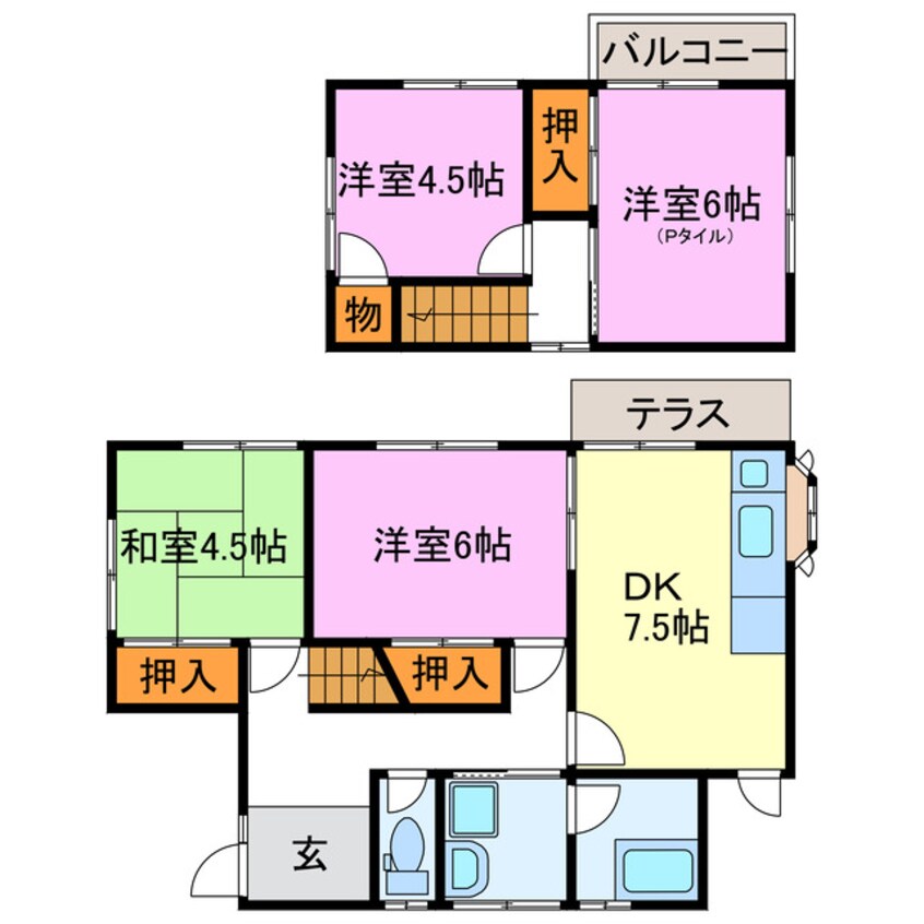 間取図 戸川邸　貸家