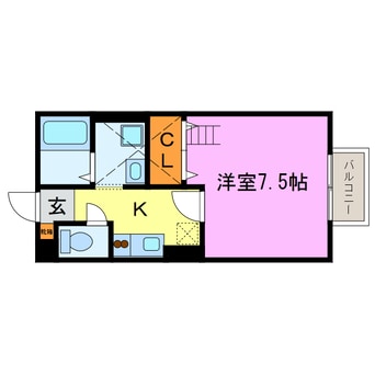 間取図 藤井ハイツ虫生野