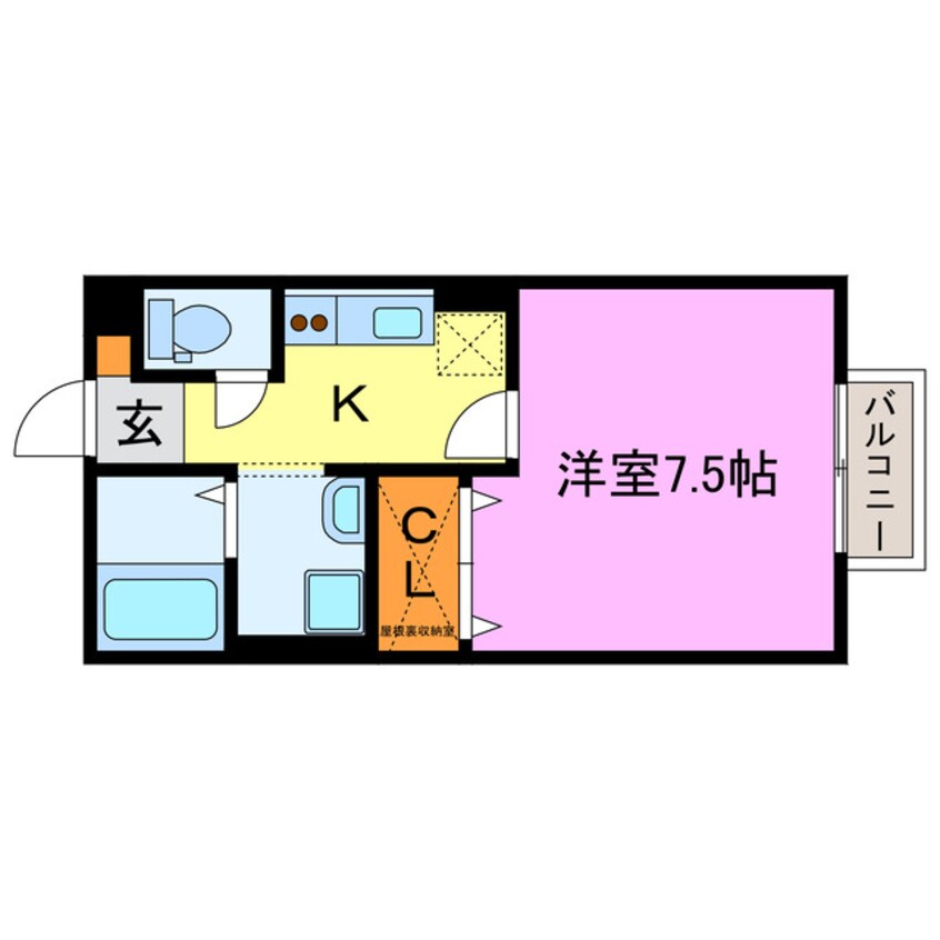 間取図 藤井ハイツ虫生野