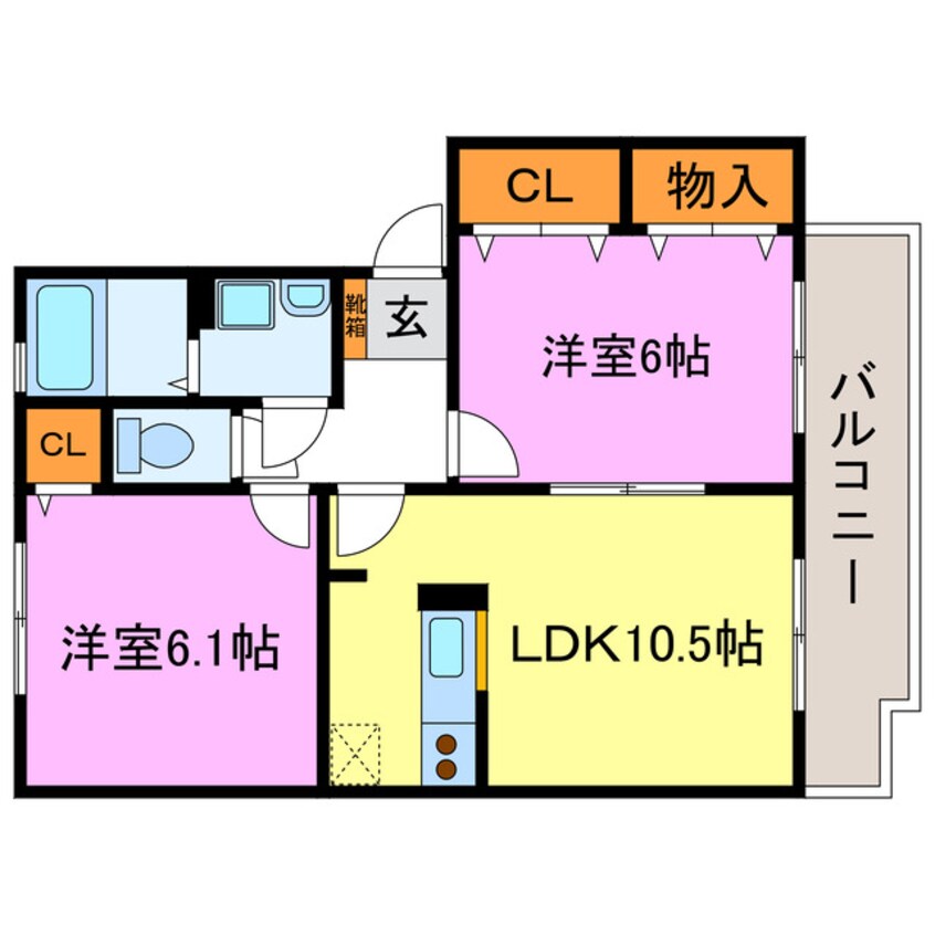 間取図 夢咲きの里B・C・F棟