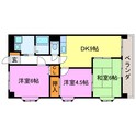 鹿深一番館の間取図