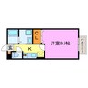ハンズレジデンス北脇A 1Kの間取り