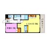 Grandeur Chateau 1LDKの間取り