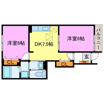 間取図 アガパンサスⅠ・Ⅱ