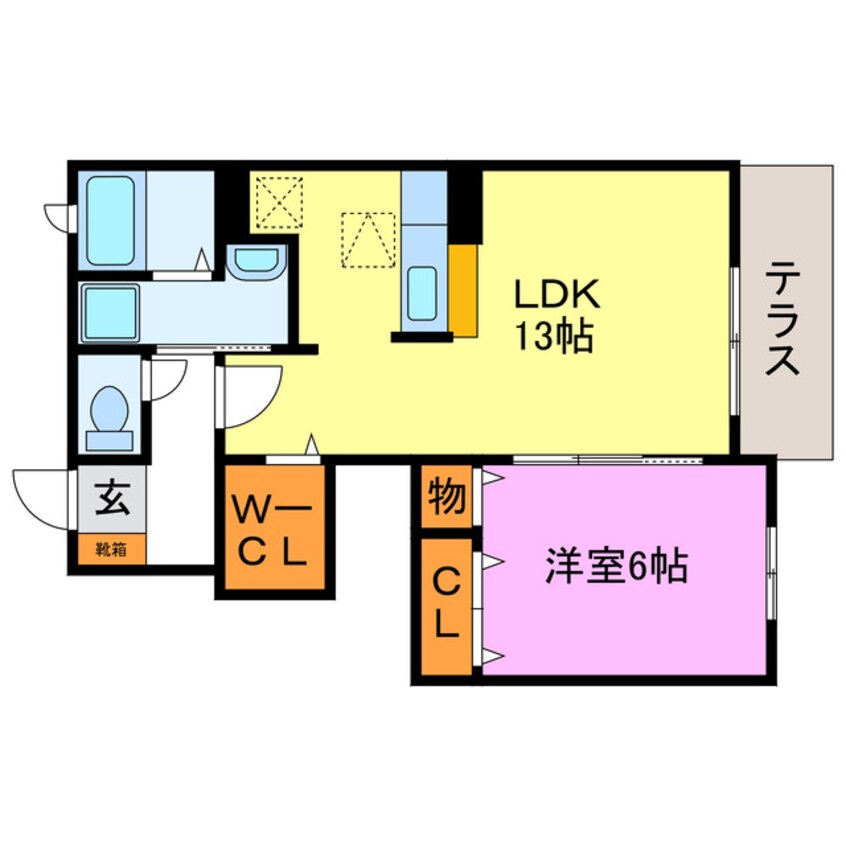 間取図 アースフィールドＨ－Ⅲ