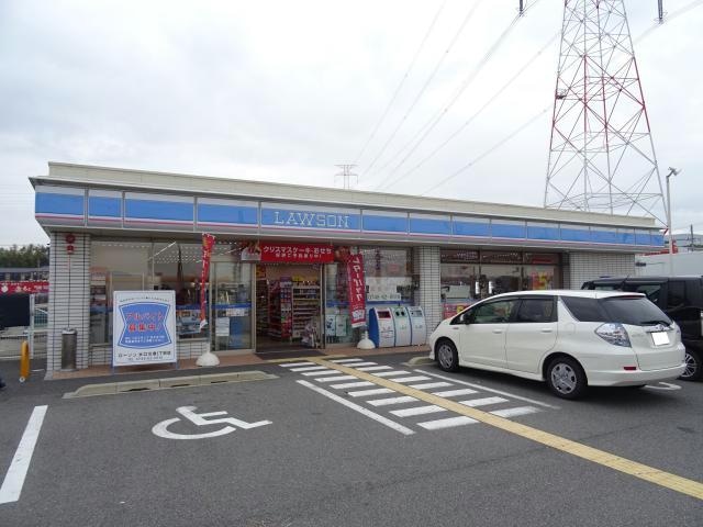 ローソン水口北泉1丁目店(コンビニ)まで370m アドレス北泉