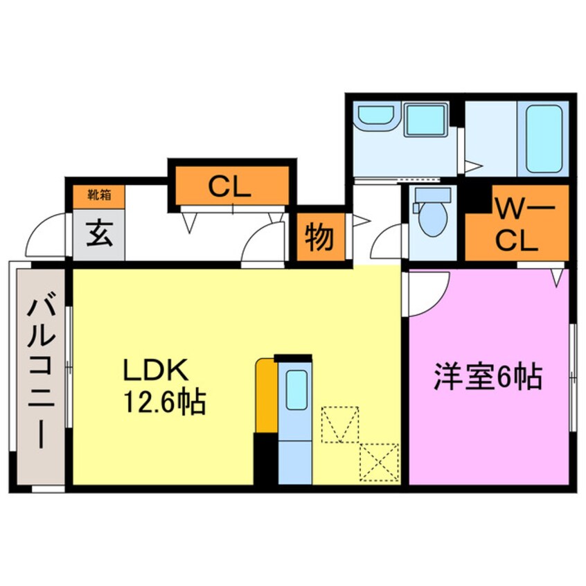 間取図 ルミエール日野Ⅰ