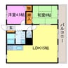 プチシャトー920 2LDKの間取り