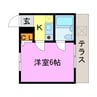 サークルハウス 1Kの間取り