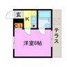サークルハウス 1Kの間取り