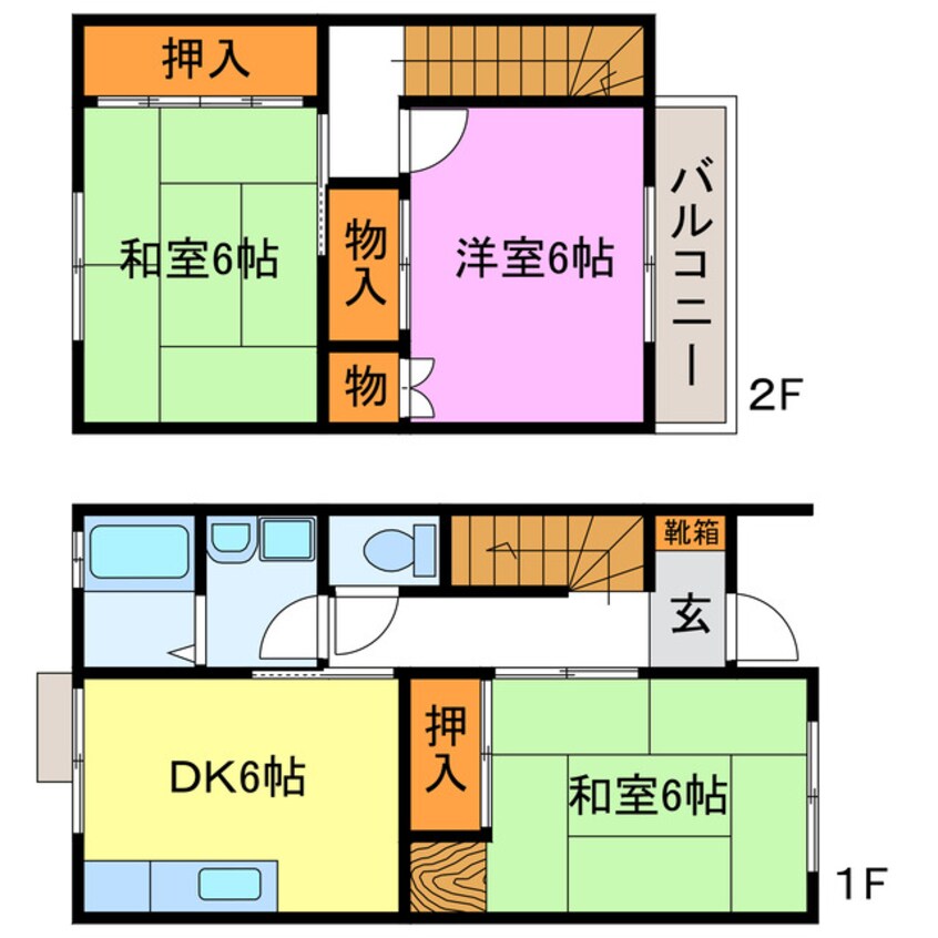 間取図 メゾンクレールＡ・Ｂ