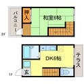 グリーンヒルの間取図