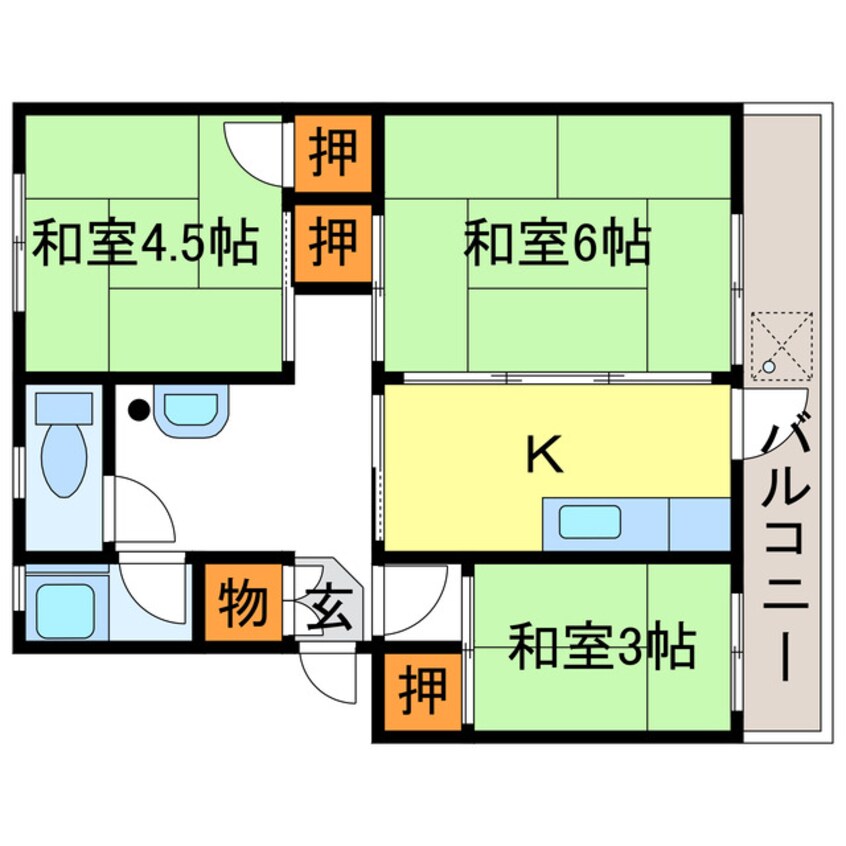 間取図 梅が丘マンション