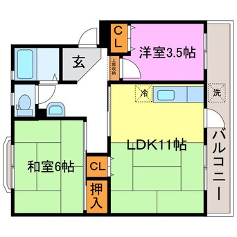 間取図 梅が丘マンション