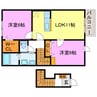サンライズ・ヒル 2LDKの間取り