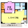 協栄マンション 1LDKの間取り