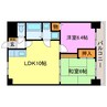 ウエストローズヒル 2LDKの間取り