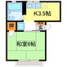 メゾン清香 1Kの間取り