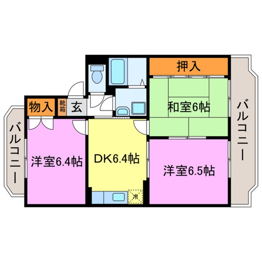 間取図 ヒューマンハイム貴生川