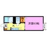 ラスチェ喜多Ａ・Ｂ 1Kの間取り