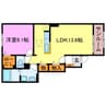 ジョイ アルミュールＡ 1LDKの間取り