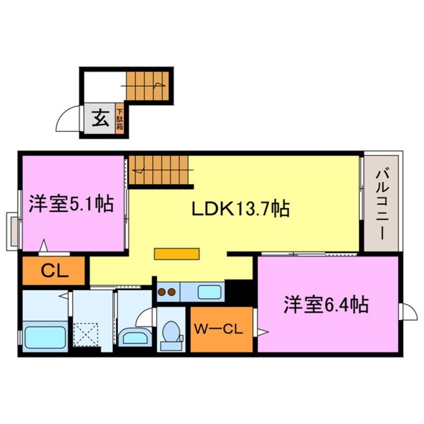 間取図 シーダーエース