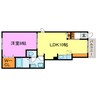 COCO　新城 1LDKの間取り