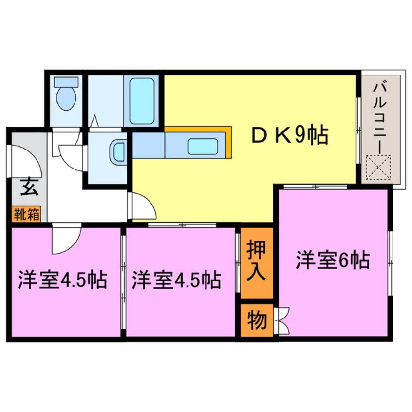 間取図 生出マンション