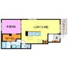 Ｃａｓａエスポワール水口 1LDKの間取り